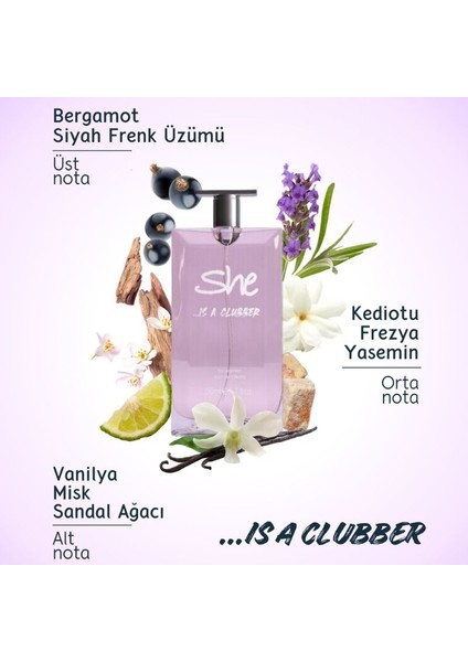Clubber Kadın EDT 50 ml fiyatları