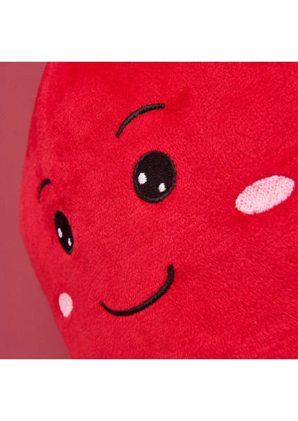 Soft Biber Figürlü Yastık - Kırmızı - 25 cm