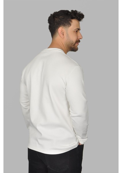 2772-1 Bisiklet Yaka Uzun Kollu Erkek T-Shirt