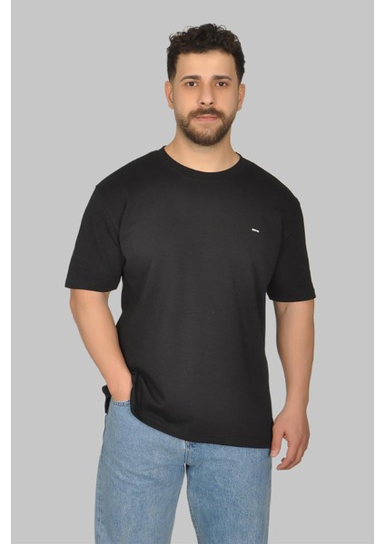 2772 Bisiklet Yaka Oversize Erkek T-Shirt