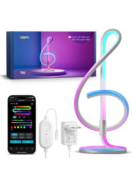 Akıllı Masa Lambası Tb2,rgb + Ic Teknolojisi, Alexa/google Uyumlu, Müzik Senkronizasyonu