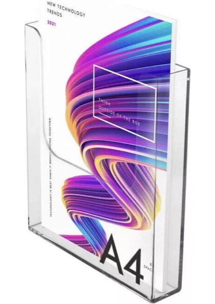 Şeffaf Pleksi A4 Dergilik Kitaplık Saklama Kutusu / Ofis Salon Oturma Odası fiyatları