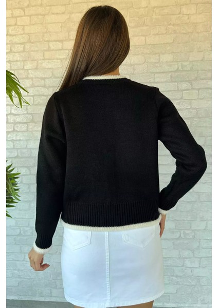 Ön Bağlamalı Kadın Triko Ceket (S-M-L Beden Uyumludur) P-00013155
