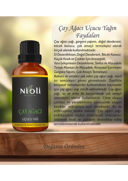 Saf Çay Ağacı Uçucu Yağı 10 ml