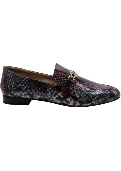 Deri Kırmızı-Yesıl Loafer Düz 69 04 V2