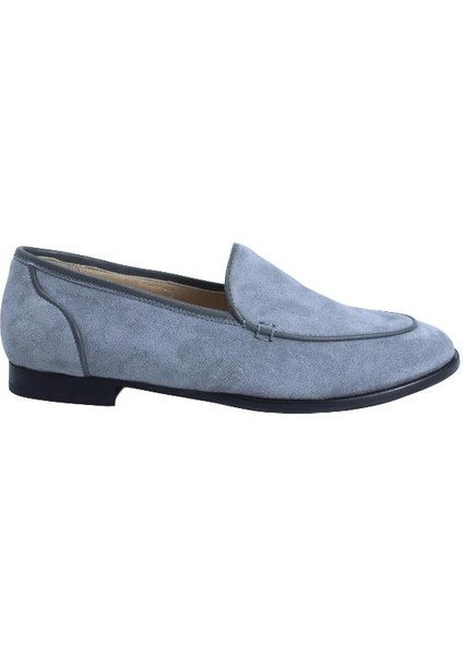 Deri Grı Loafer Düz 04 2016 63