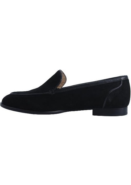 Deri Sıyah Loafer Düz 04 2016 63