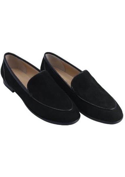 Deri Sıyah Loafer Düz 04 2016 63