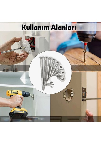 Sunta Vidası 6X120 mm (50 Adet)