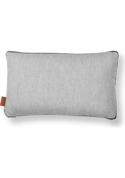 Lara Modern Keten & Nubuk Kombin 30*50 Façalı Kırlent Gri & Antrasit