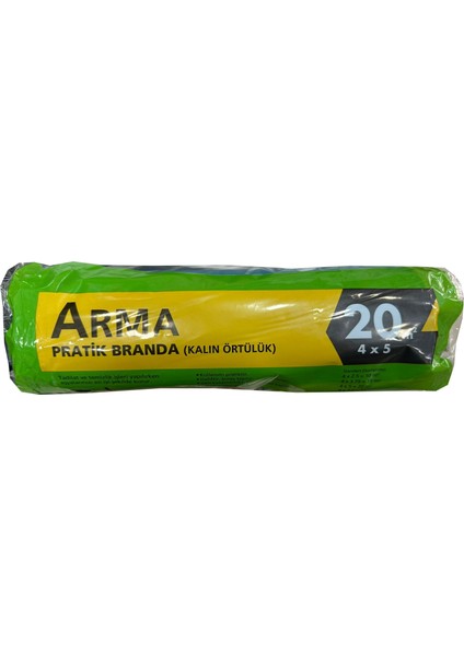 Naylon Tadilat Boya Koruyucu Örtü Poşet Kalın Pratik Branda - 4x5 Metre - 20 M2 - 5 Paket