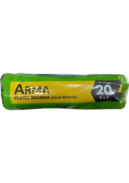 Naylon Tadilat Boya Koruyucu Örtü Poşet Kalın Pratik Branda - 4x5 Metre - 20 M2 - 5 Paket