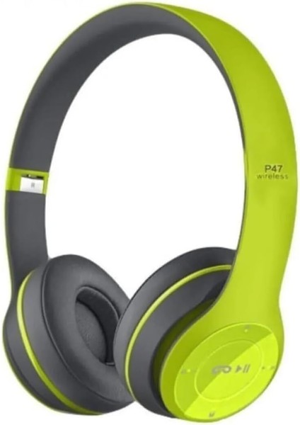 Kablosuz Katlanabilir Kulak Üstü Fıstık Yeşil Solo Kulaklık Wireless