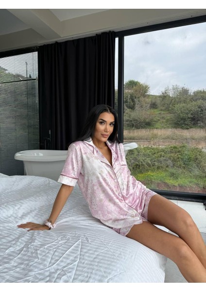 Coccolarsı Colori Del Mondo Saten Kısa Pijama Takım