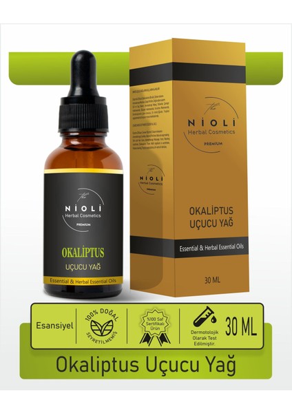 Okaliptus Esansiyel Uçucu Yağ Buhurdanlık Yağı Aromaterapi Yağı 30 ml