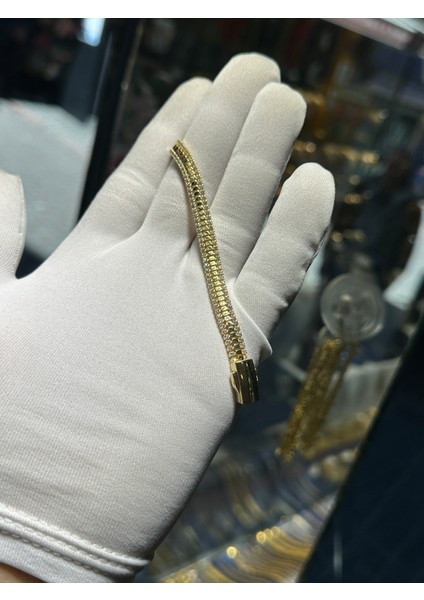 14 Ayar Altın Taşlı Bileklik