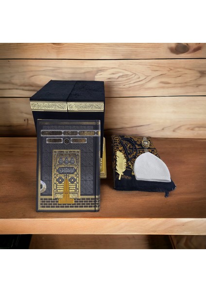 Hediye Hafız Boy Raşel Kabe Kutulu Kuranı Kerim Seti