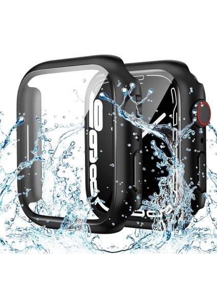 Apple Watch 7 8 9 10 45MM Deniz Havuz Için Su Geçirmez Ekran Koruyuculu Kasa Koruyucu
