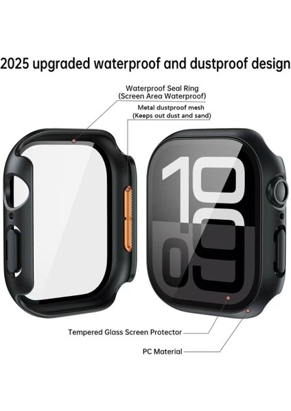 Apple Watch 7 8 9 10 45MM Deniz Havuz Için Su Geçirmez Ekran Koruyuculu Kasa Koruyucu fırsatları