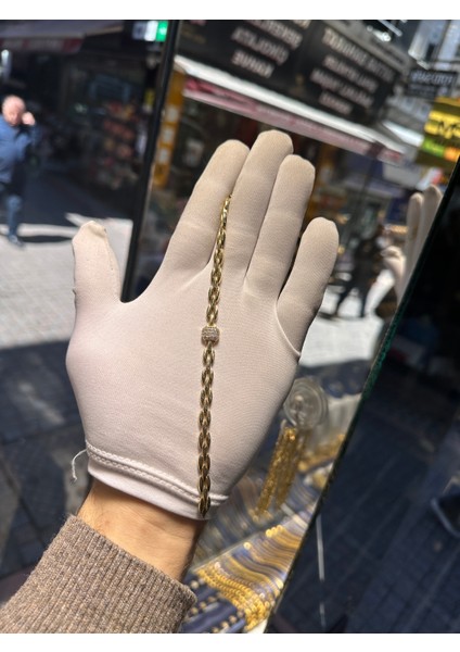 14 Ayar Altın Işlemeli Samanyolu Bileklik modelleri