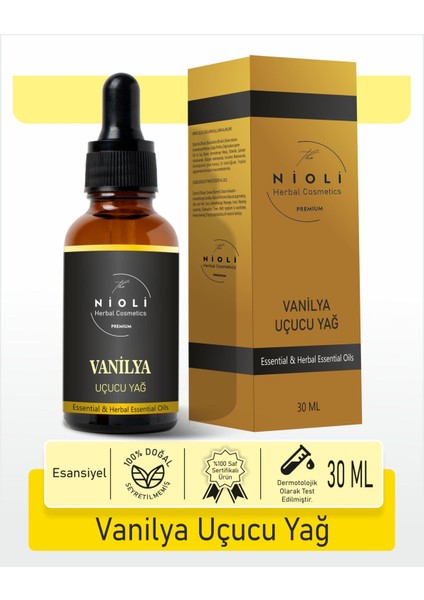 Vanilya Esansiyel Uçucu Yağ Buhurdanlık Yağı Aromaterapi Yağı 30 ml
