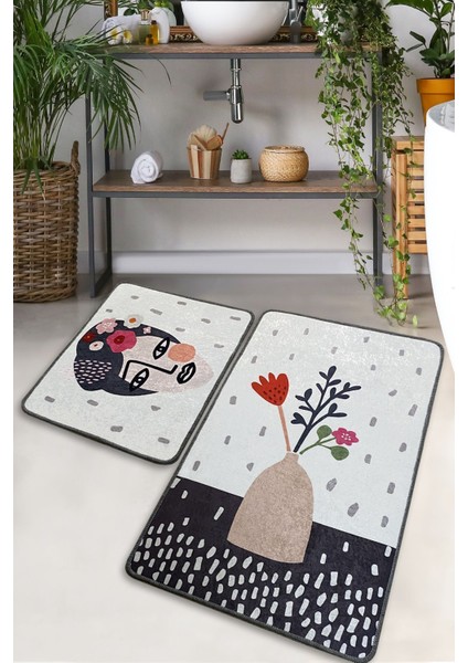 Darling 2'li Set Banyo Halısı Djtbanyo