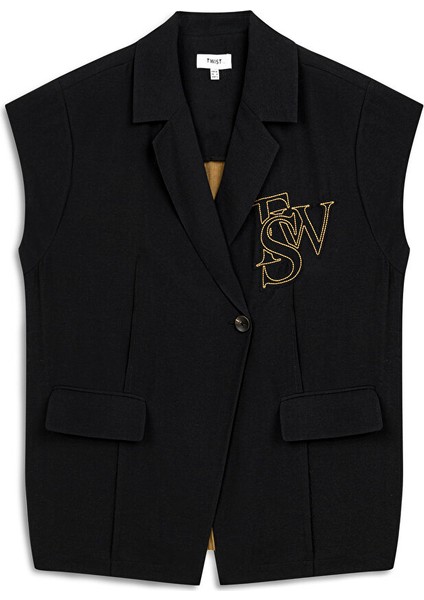Logo Nakışlı Oversıze Blazer TS1250106023001