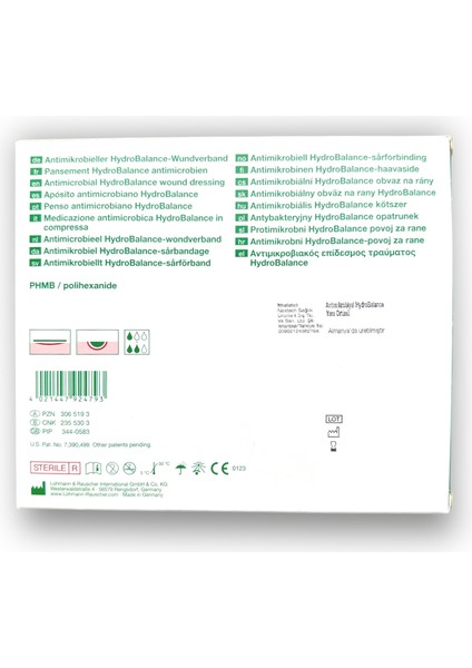 Suprasorb x + Phmb Hydrobalance Örtü 9 x 9 cm Kare - Ref 20541 - 3 Adet