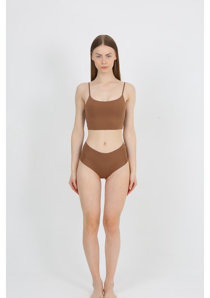 Yüksek Bel Basic Lazer Kesim Bikini Külot 3'lü Paket