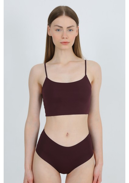 Yüksek Bel Basic Lazer Kesim Bikini Külot 3'lü Paket fiyatları