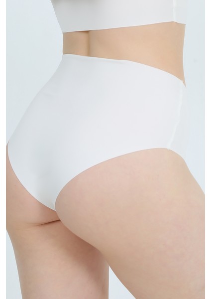 Yüksek Bel Basic Lazer Kesim Bikini Külot 3'lü Paket modelleri