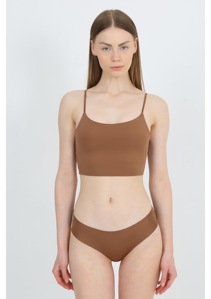 Yüksek Bel Basic Lazer Kesim Bikini Külot 3'lü Paket