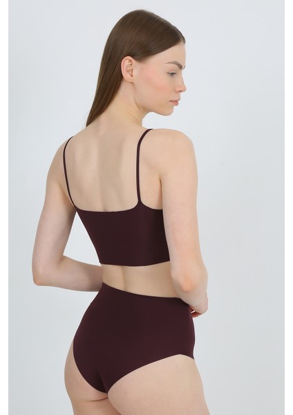 Yüksek Bel Basic Lazer Kesim Bikini Külot 3'lü Paket