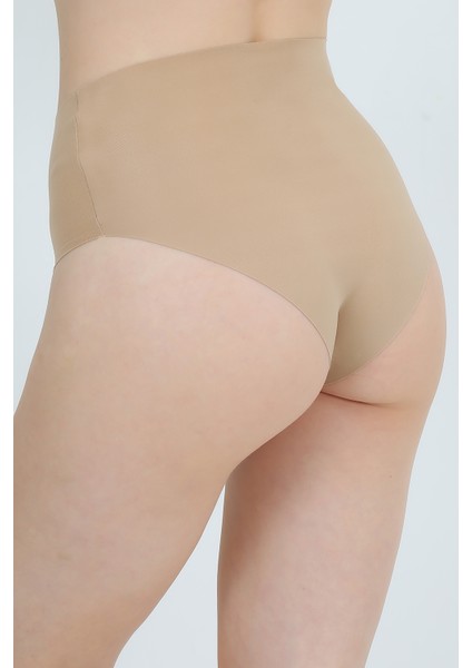 Yüksek Bel Basic Lazer Kesim Bikini Külot 3'lü Paket