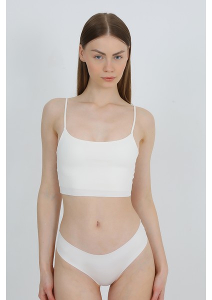 Yüksek Bel Basic Lazer Kesim Bikini Külot 3'lü Paket