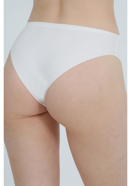 Yüksek Bel Basic Lazer Kesim Bikini Külot 3'lü Paket