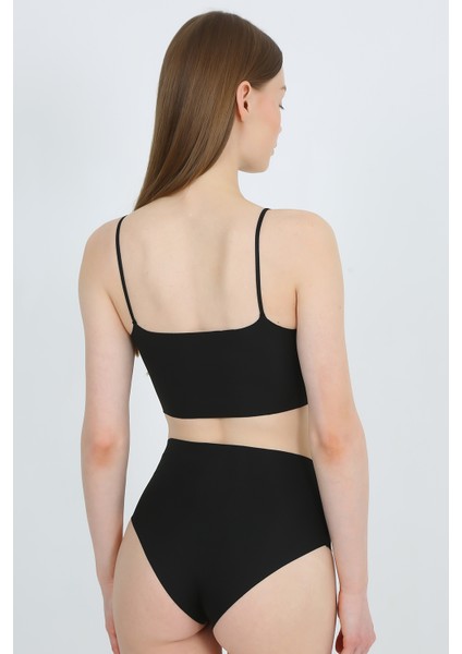 Yüksek Bel Basic Lazer Kesim Bikini Külot 3'lü Paket modelleri