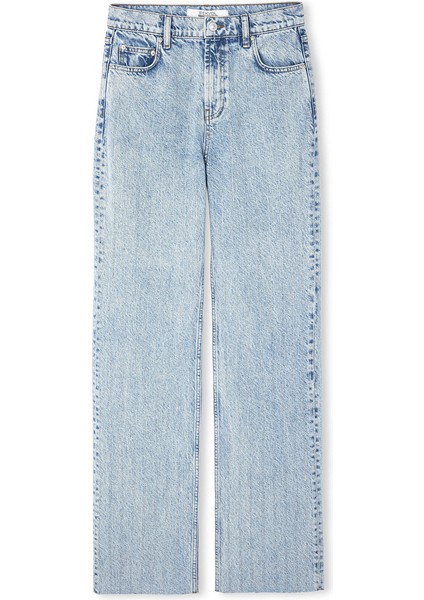 Hotfix Baskılı Wide Leg Jean Pantolon IS1250018047CC2
