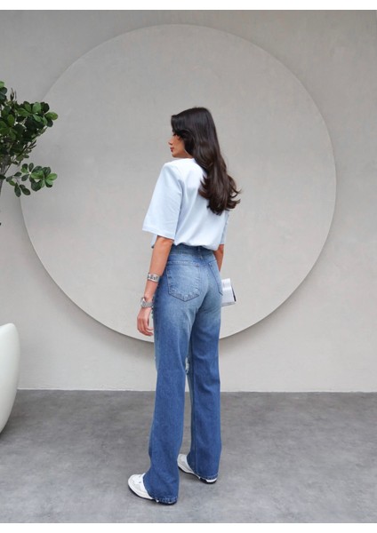 Yırtık Detaylı Straight Orj Jean fırsatları