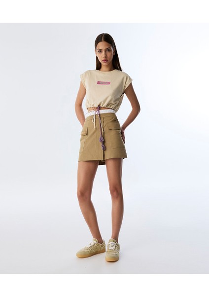 Kontrast Bel Şort Etek TS1250013041003