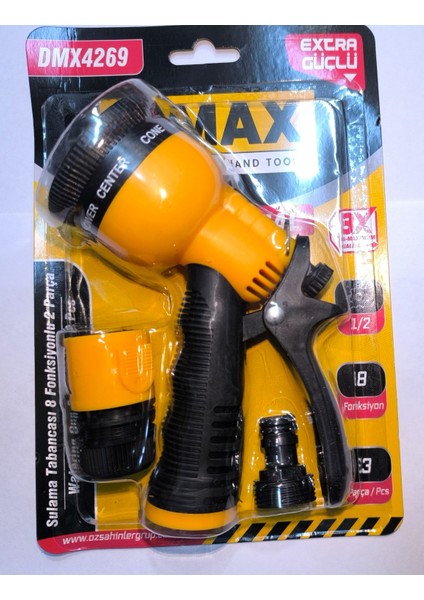 Dmax Otomatik Fonksiyonlu Tabanca 3 Parça Set