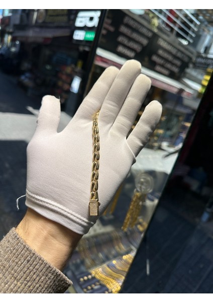 14 Ayar Altın Damla Model Bileklik