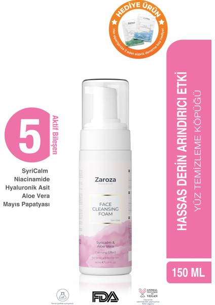 Syricalm & Niacinamide Yüz Temizleme Köpüğü Normal ve Hassas Ciltler Için 150 ml