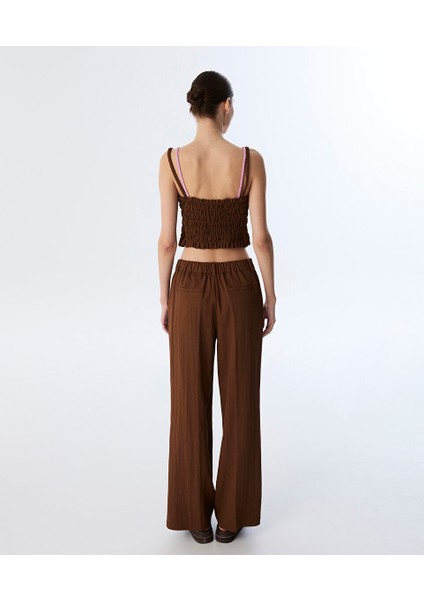 Düğmeli Straıght Fit Pantolon TS1250003158074