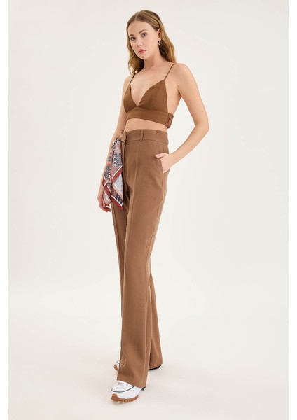 Ispanyol Paça Yüksek Bel Tensel Pantolon fiyatları