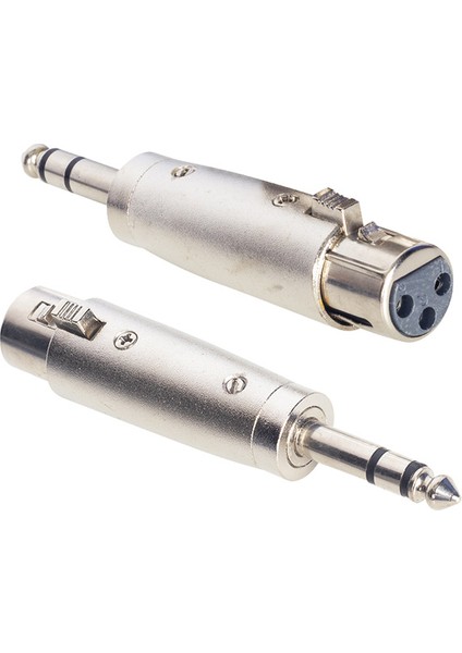 Can x rl Di̇şi̇/6.3 mm Stereo Gi̇tar Erkek Can Çevi̇ri̇ci̇ Jack