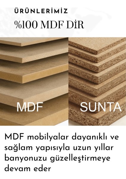 Banyo Zakkum 100 cm Banyo Dolabı ve Rafı