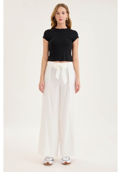 Yuvarlak Yaka Kısa Kol Crop Bluz fiyatları