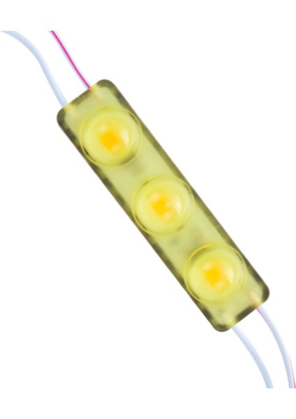 Modül LED 12V 1.5W Sari Yanip Sön Parlak Tek Rk 2835 69X16 mm IP65 160-180LM 160 Derece