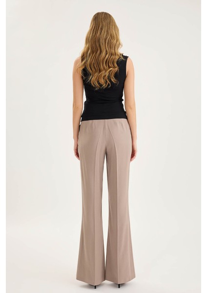 Ispanyol Paça Yüksek Bel Tensel Pantolon fırsatları